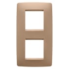 GEWISS - GEWGW16124VX PLACCA ONE INTERNATIONAL - IN TECNOPOLIMERO VERNICIATO - 2+2 POSTI VERTICALE - RAME CHIARO - CHORUSMART