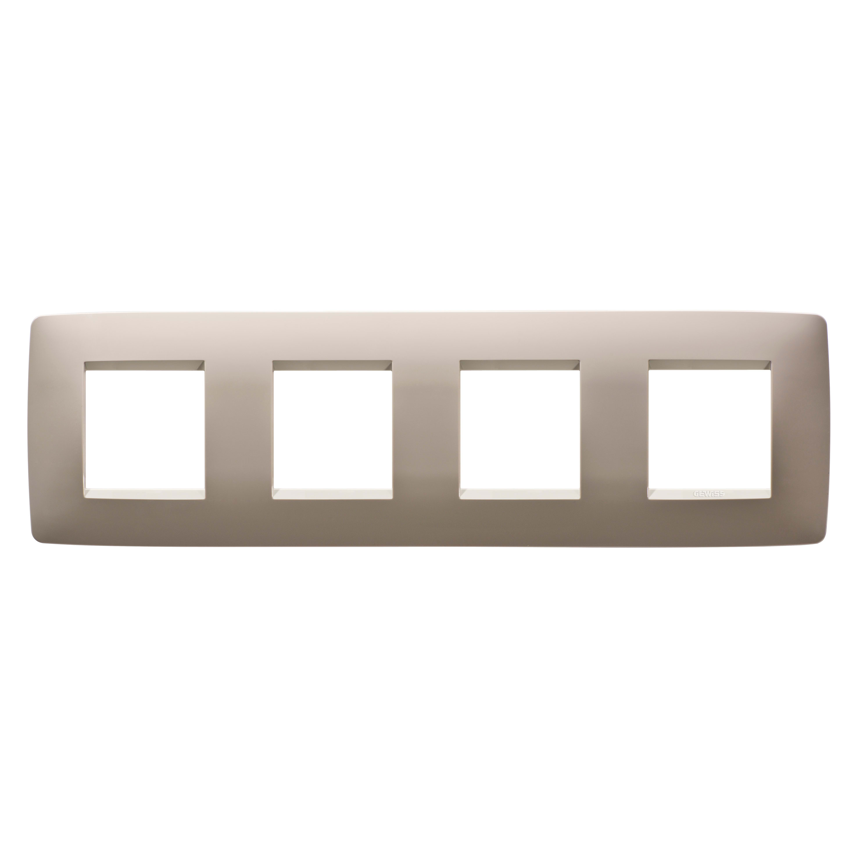 GEWISS - GEWGW16128TC PLACCA ONE INT.2+2+2+2M O.CANAPA
