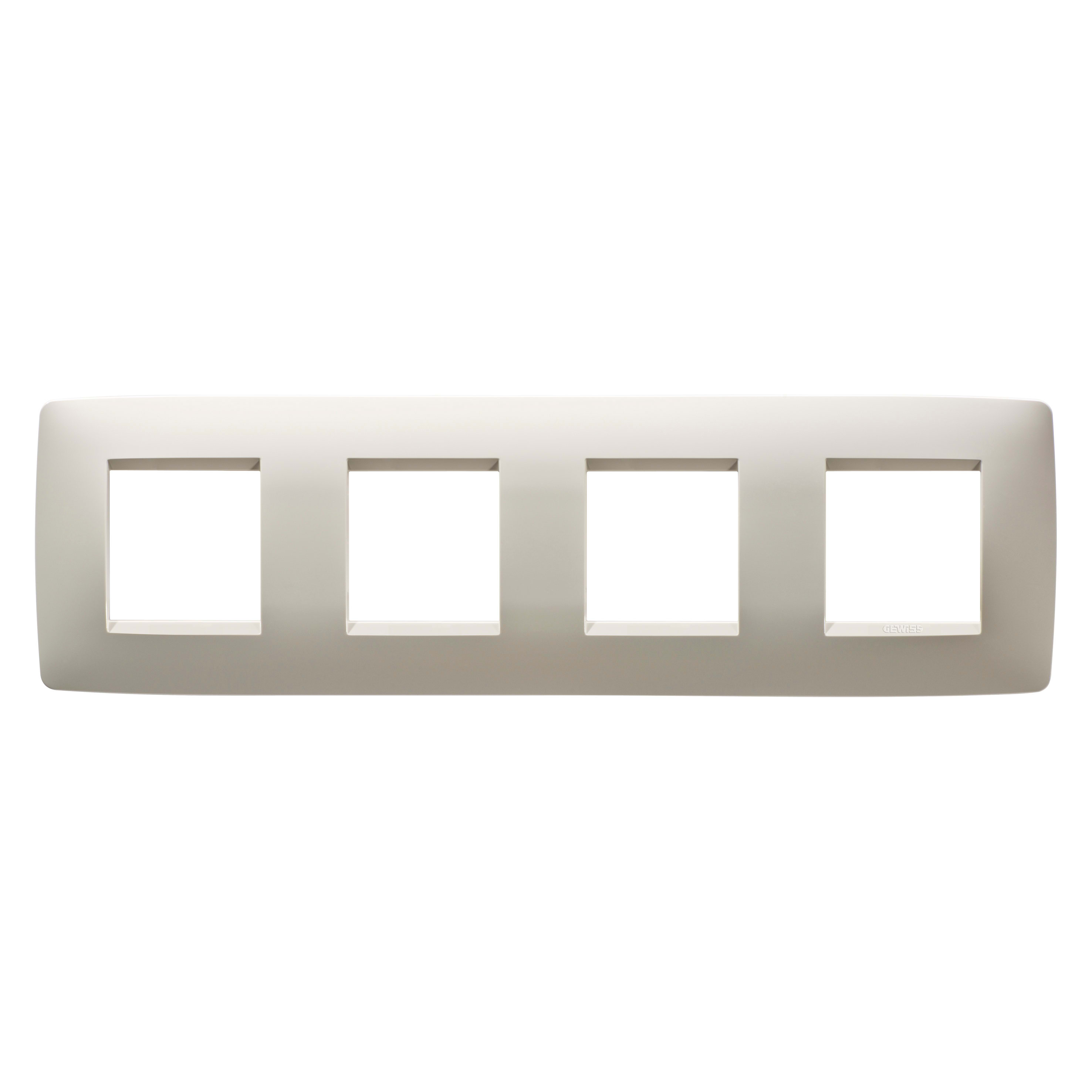 GEWISS - GEWGW16128TI PLACCA ONE INT.2+2+2+2M O.AVORIO