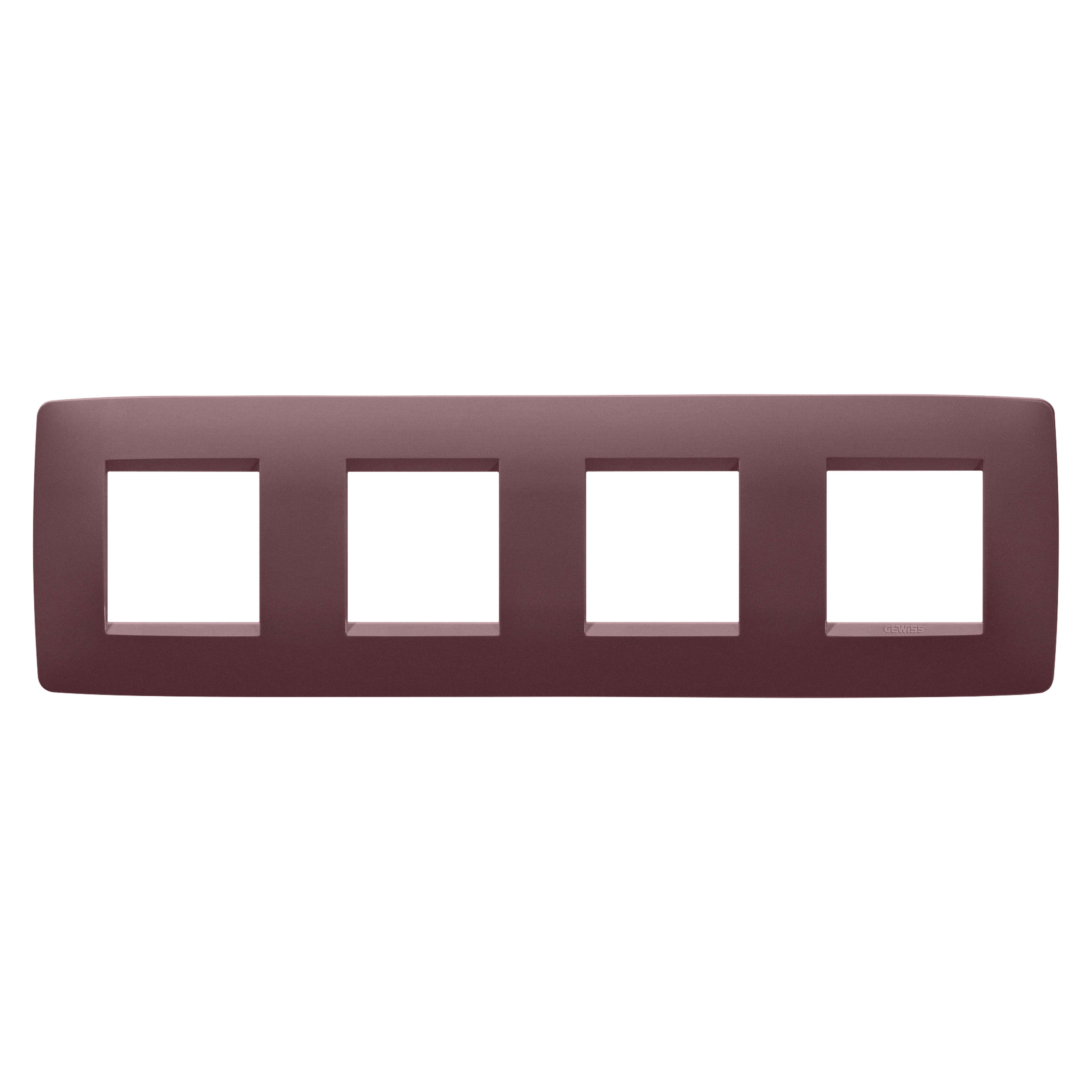 GEWISS - GEWGW16128VD PLACCA ONE INT.2+2+2+2M O TUSCAN RED