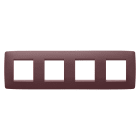 GEWISS - GEWGW16128VD PLACCA ONE INT.2+2+2+2M O TUSCAN RED