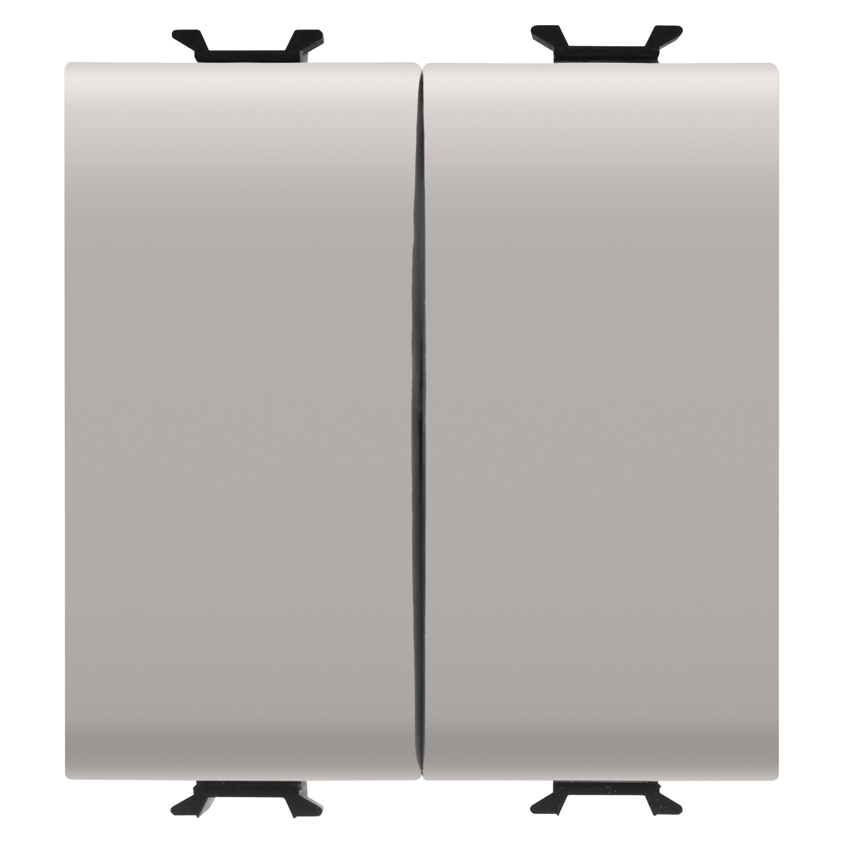 GEWISS - GEWGW13078F DOPPIO DEVIATORE 250V ac - MORSETTI CABLAGGIO RAPIDO - UNIPOLARE 16AX - TASTO NEUTRO - 2 MODULI - NATURAL BEIGE SATINATO - CHORUSMART