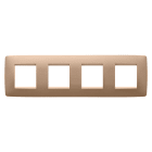 GEWISS - GEWGW16128VX PLACCA ONE INT.2+2+2+2M O RAME CHIARO