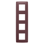 GEWISS - GEWGW16129VD PLACCA ONE INTERNATIONAL - IN TECNOPOLIMERO VERNICIATO - 2+2+2+2 POSTI VERTICALE - TUSCAN RED - CHORUSMART