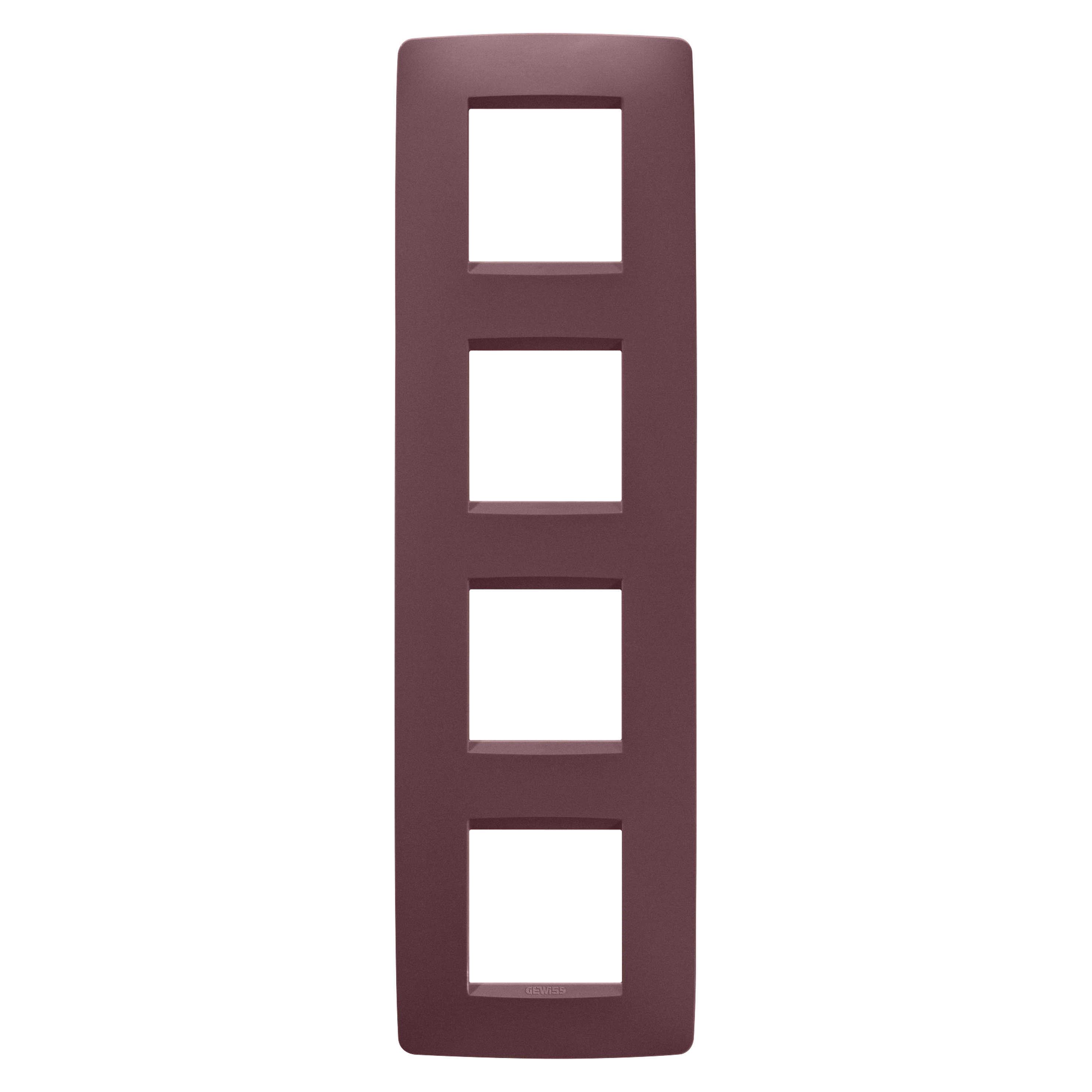 GEWISS - GEWGW16129VD PLACCA ONE INT.2+2+2+2M V TUSCAN RED
