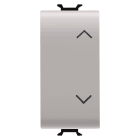 GEWISS - GEWGW13122 COMMUTATORE BIPOLARE - 250V ac - 10AX - TASTO NEUTRO - SIMBOLO SU-GIU' - 1 MODULO - NATURAL BEIGE SATINATO - CHORUSMART