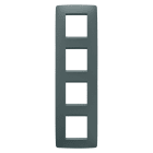 GEWISS - GEWGW16129VZ PLACCA ONE INTERNATIONAL - IN TECNOPOLIMERO VERNICIATO - 2+2+2+2 POSTI VERTICALE - OTTANIO - CHORUSMART