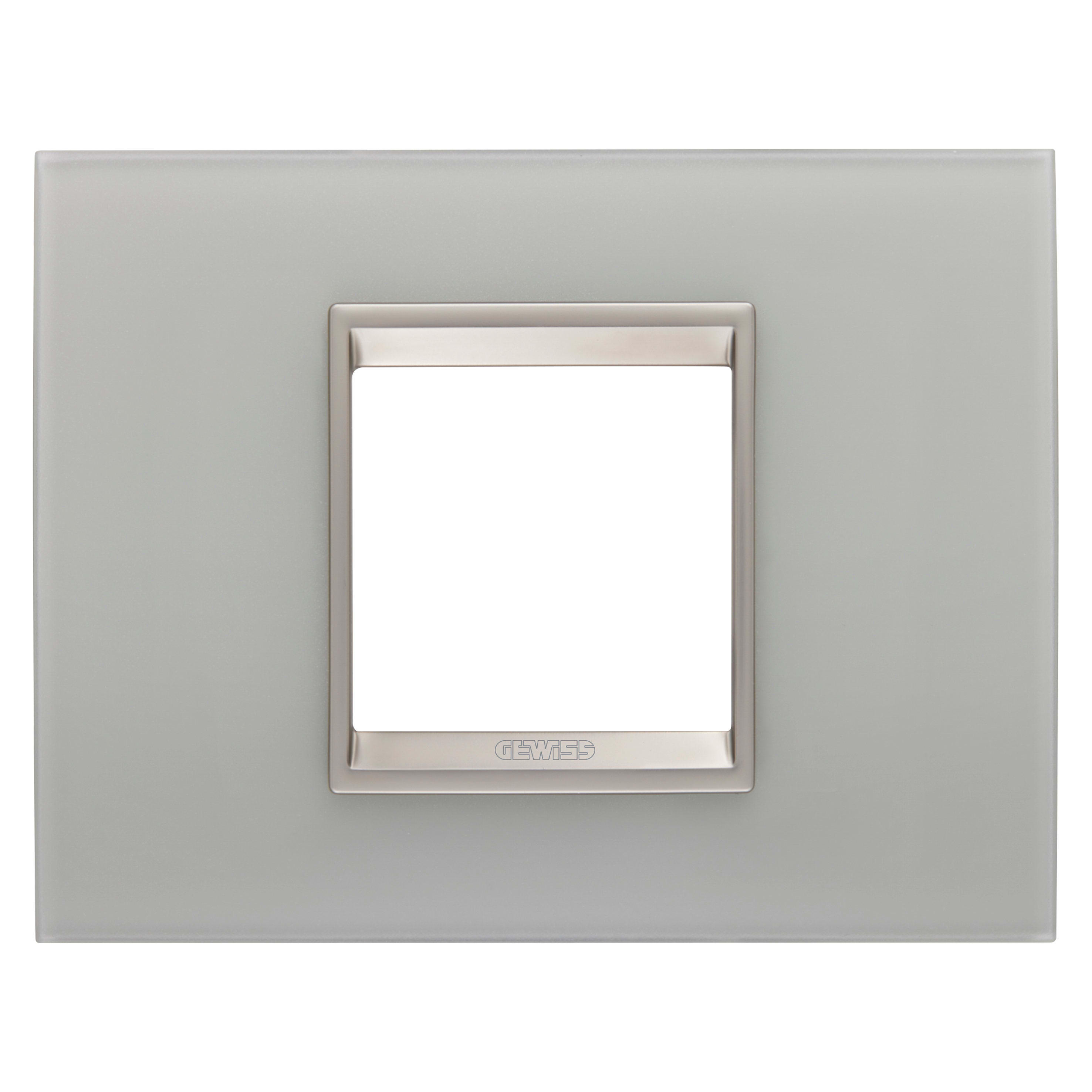 GEWISS - GEWGW16202GT PLACCA LUX 2M VETRO NATURAL REFLECT.