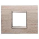GEWISS - GEWGW16202WK PLACCA LUX 2M LEGNO ROVERE CHIARO