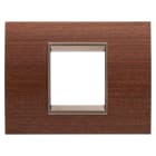 GEWISS - GEWGW16202WU PLACCA LUX 2M LEGNO NOCE