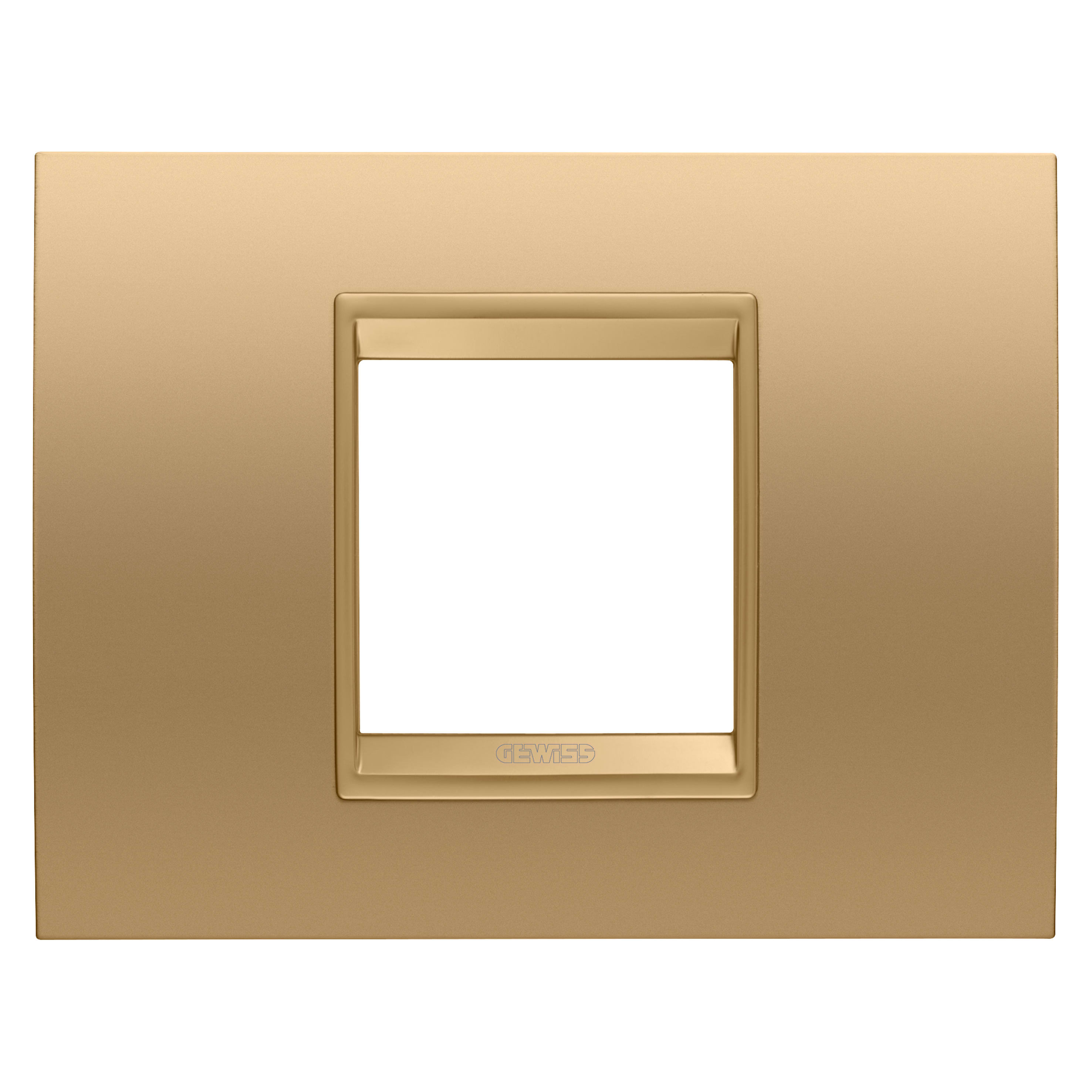 GEWISS - GEWGW16202XG PLACCA LUX 2M METALLO ORO