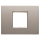 GEWISS - GEWGW16202XP PLACCA LUX 2M METALLO BRONZO PERL.