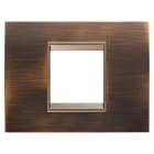 GEWISS - GEWGW16202XQ PLACCA LUX 2M MET. OTTONE ANTICO