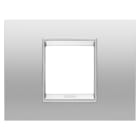 GEWISS - GEWGW16202XR PLACCA LUX 2M METALLO MAGNETIC GRAY