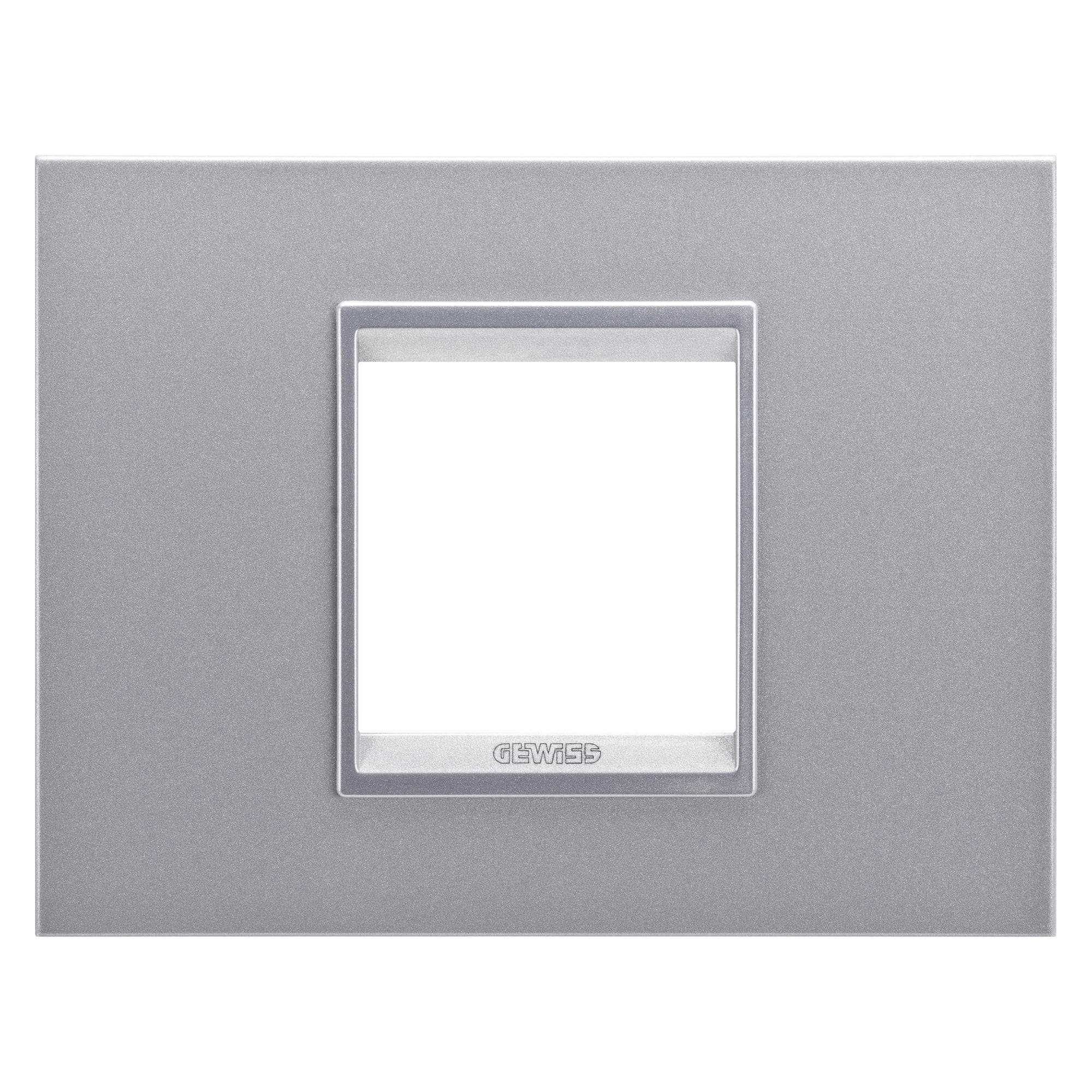 GEWISS - GEWGW16202YT PLACCA LUX 2M TITANIO MONOCHROME