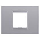 GEWISS - GEWGW16202YT PLACCA LUX 2M TITANIO MONOCHROME