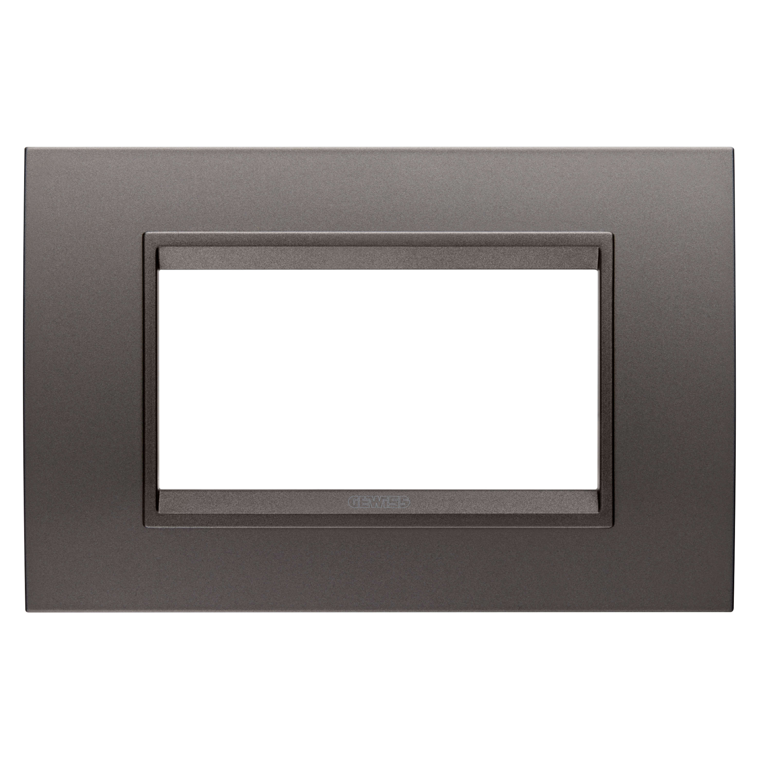 GEWISS - GEWGW16204XF PLACCA LUX 4M METALLO CANNA FUCILE