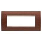 GEWISS - GEWGW16206WU PLACCA LUX 6M LEGNO NOCE
