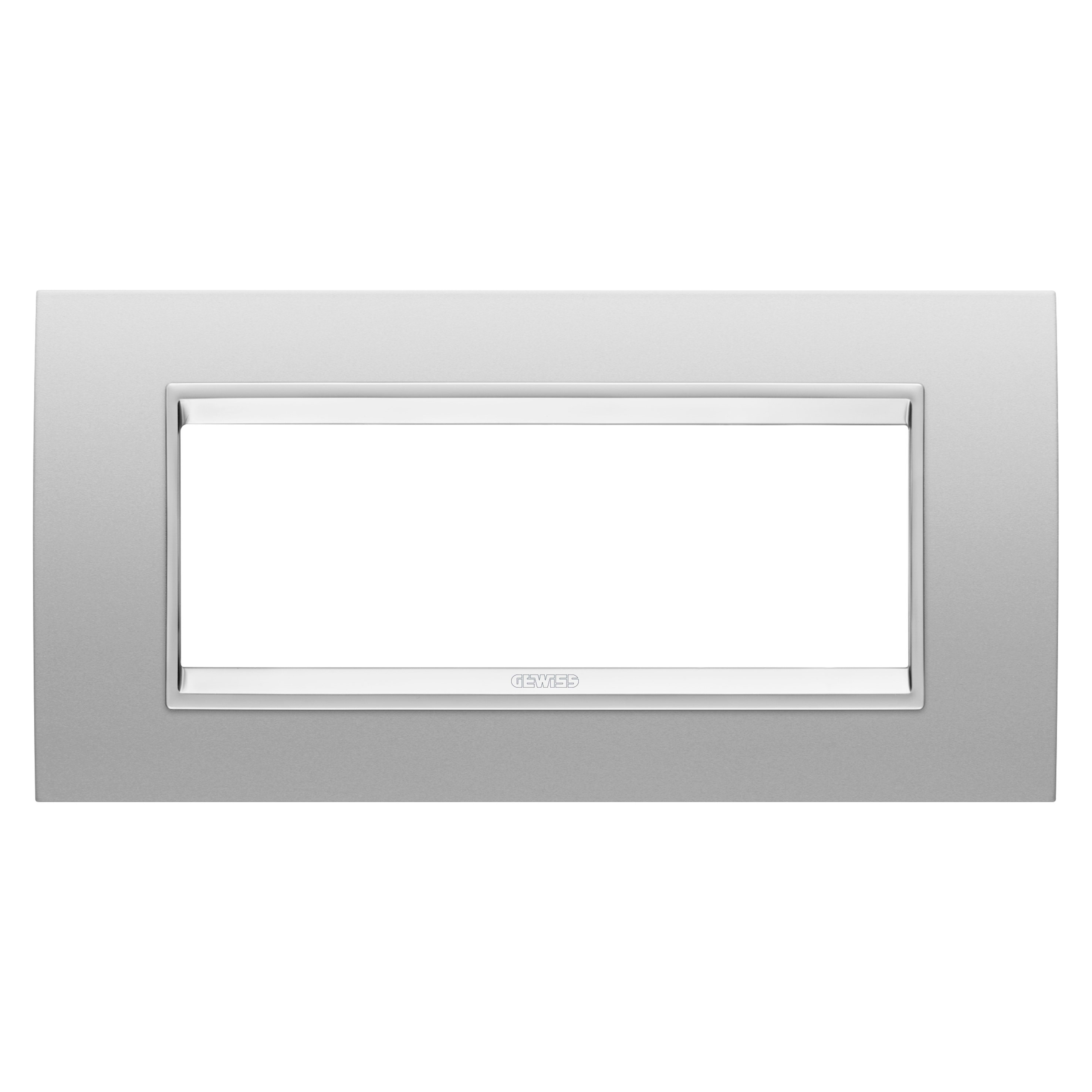 GEWISS - GEWGW16206XR PLACCA LUX 6M METALLO MAGNETIC GRAY