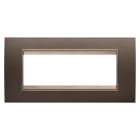 GEWISS - GEWGW16206XV PLACCA LUX 6M METALLO ANODIC BROWN
