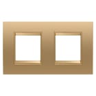 GEWISS - GEWGW16223XG PLACCA LUX INT.2+2M O MET.ORO