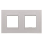 GEWISS - GEWGW16223XL PLACCA LUX INT.2+2M O MET.NAT.BEIGE