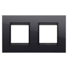 GEWISS - GEWGW16223YN PLACCA LUX INT.2+2M O NERO TONER LAVY