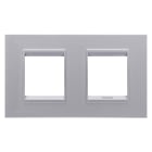 GEWISS - GEWGW16223YT PLACCA LUX INT.2+2M O TITANIO MONOC.