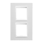 GEWISS - GEWGW16224YB PLACCA LUX INT. 2+2M V.MONOCHROME BIANCO