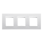 GEWISS - GEWGW16226YB PLACCA LUX INTERNATIONAL - IN TECNOPOLIMERO - 2+2+2 POSTI ORIZZONTALE - BIANCO MONOCHROME - CHORUSMART