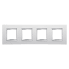 GEWISS - GEWGW16228TB PLACCA LUX INT.2+2+2+2M O.BIANCO