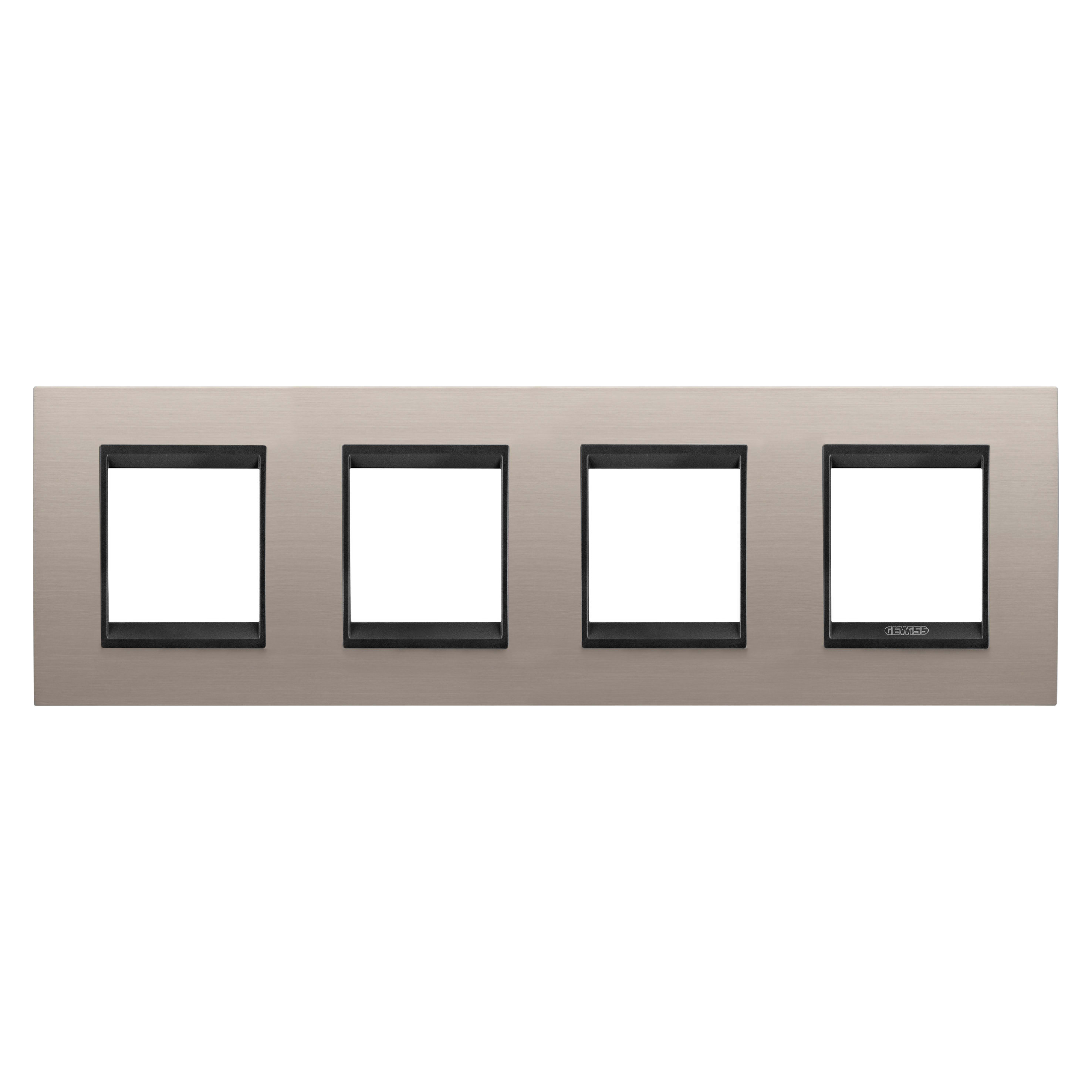 GEWISS - GEWGW16228WS PLACCA LUX INT.2+2+2+2M O MET.ALL.SP.LAV