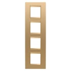 GEWISS - GEWGW16229XG PLACCA LUX INT.2+2+2+2M V MET.ORO