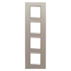 GEWISS - GEWGW16229XS PLACCA LUX INT.2+2+2+2M V MET.ALLU SPAZZ