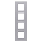 GEWISS - GEWGW16229YT PLACCA LUX INT.2+2+2+2M V TITANIO MONO