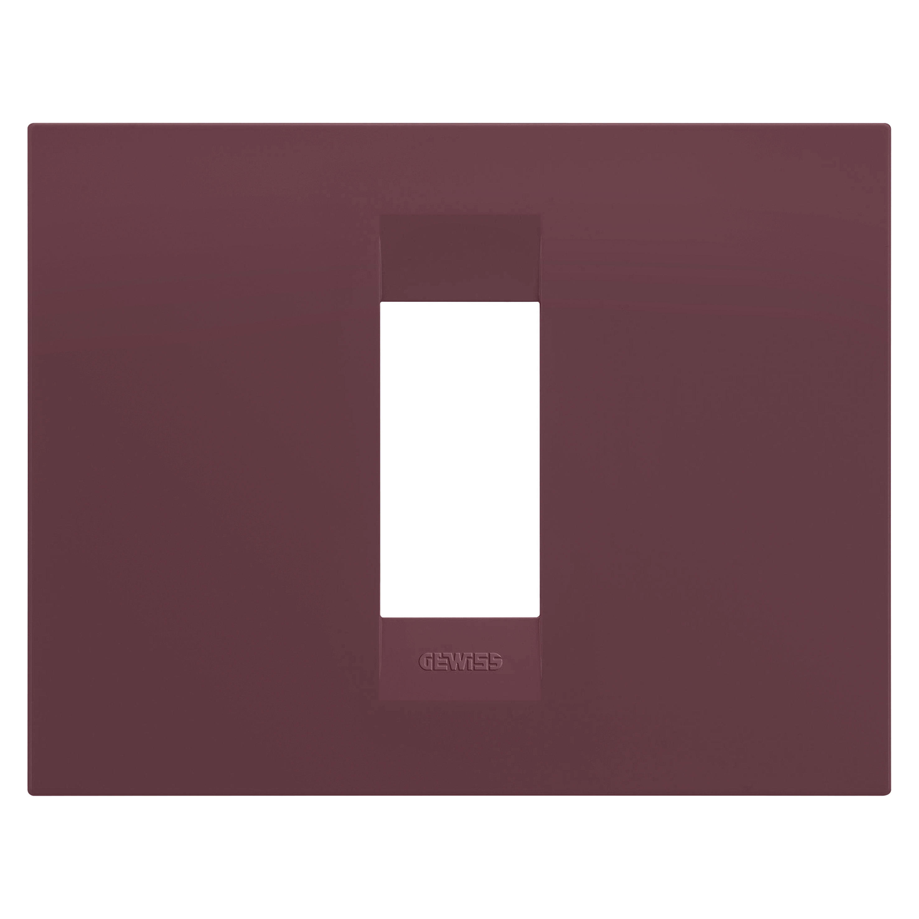 GEWISS - GEWGW16401VD PLACCA GEO - IN TECNOPOLIMERO VERNICIATO - 1 POSTO - TUSCAN RED - CHORUSMART