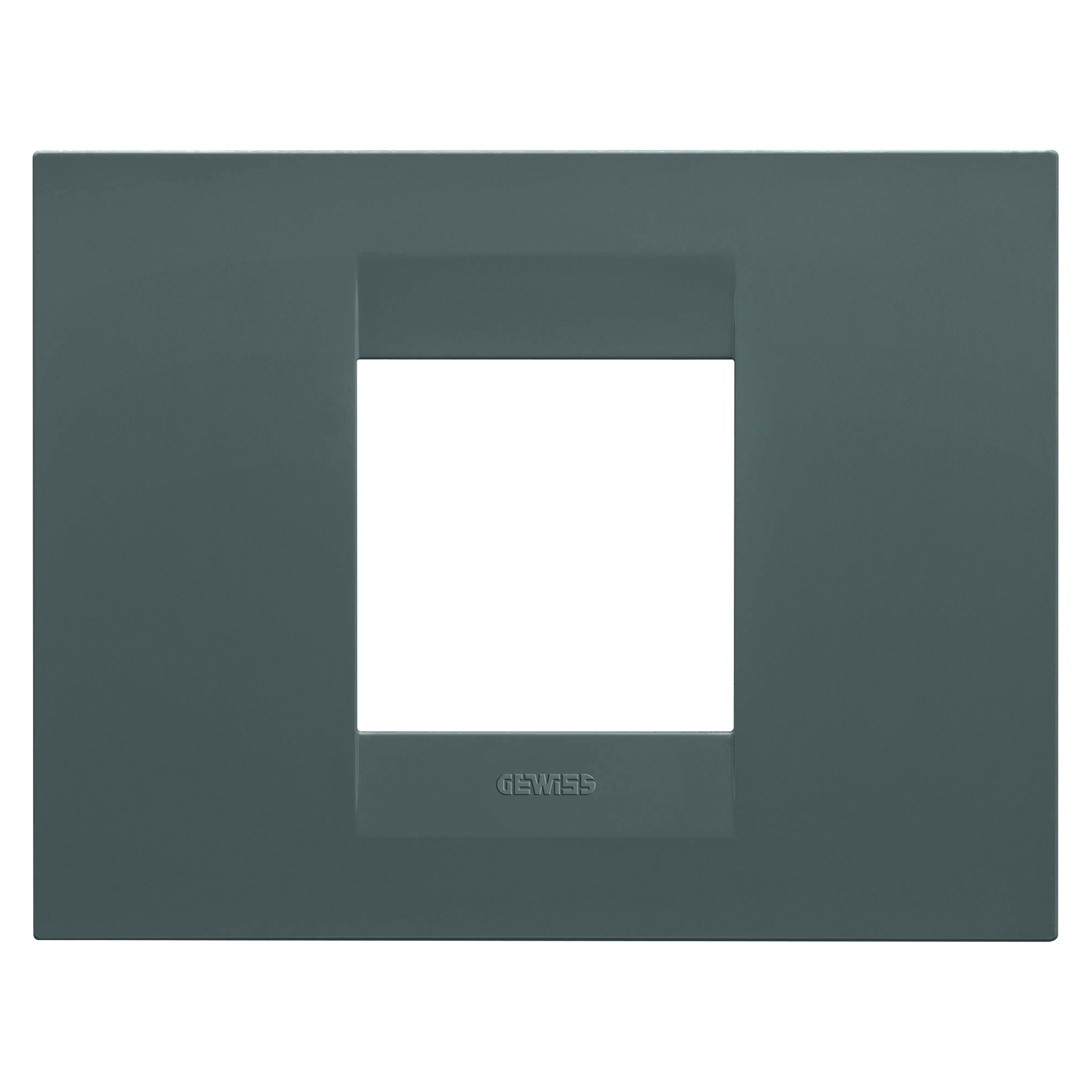 GEWISS - GEWGW16402VZ PLACCA GEO - IN TECNOPOLIMERO VERNICIATO - 2 POSTI - OTTANIO - CHORUSMART