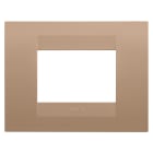 GEWISS - GEWGW16403VX PLACCA GEO - IN TECNOPOLIMERO VERNICIATO - 3 POSTI - RAME CHIARO - CHORUSMART