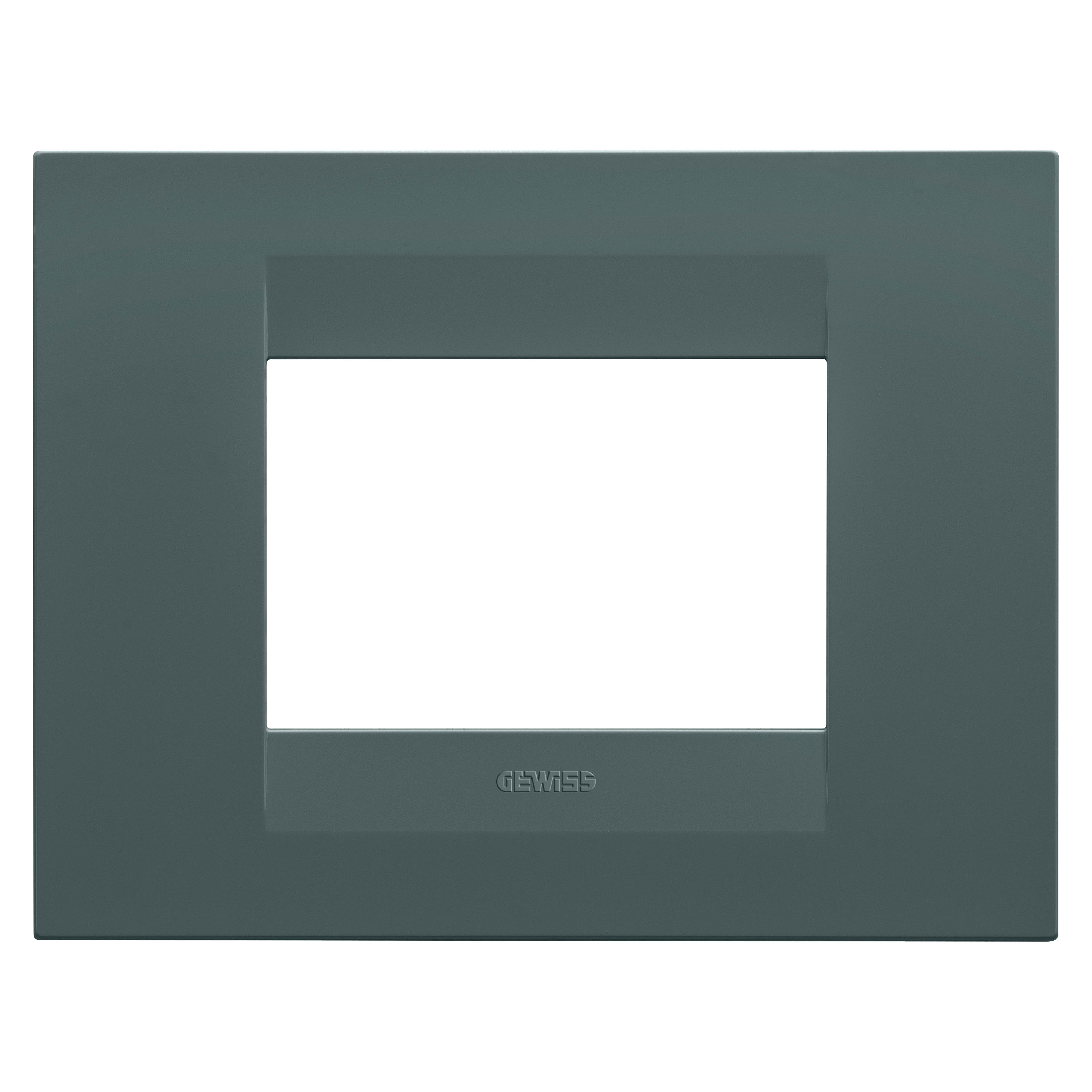 GEWISS - GEWGW16403VZ PLACCA GEO - IN TECNOPOLIMERO VERNICIATO - 3 POSTI - OTTANIO - CHORUSMART
