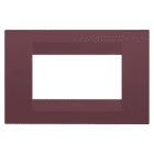 GEWISS - GEWGW16404VD PLACCA GEO - IN TECNOPOLIMERO VERNICIATO - 4 POSTI - TUSCAN RED - CHORUSMART