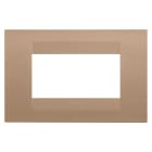 GEWISS - GEWGW16404VX PLACCA GEO - IN TECNOPOLIMERO VERNICIATO - 4 POSTI - RAME CHIARO - CHORUSMART