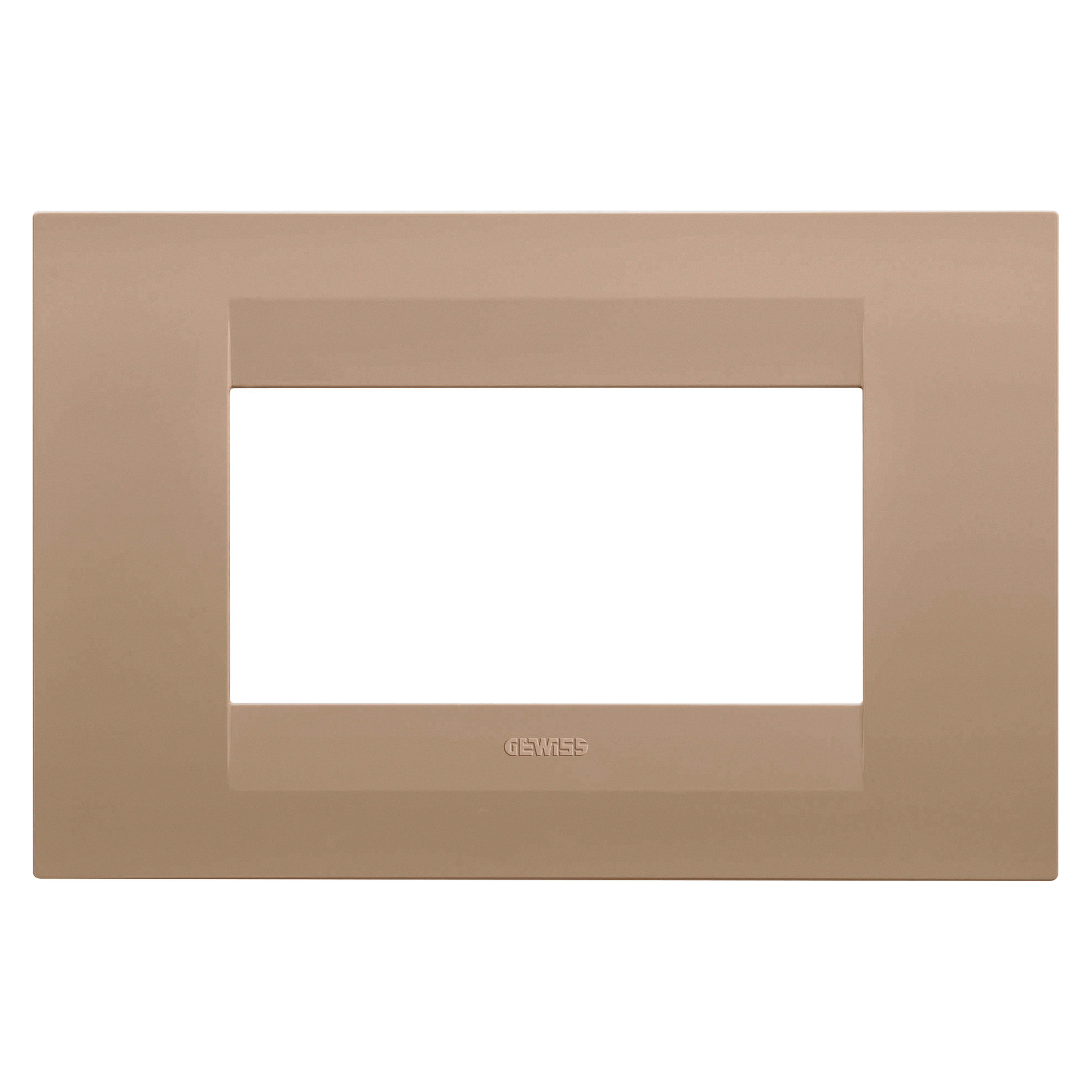 GEWISS - GEWGW16404VX PLACCA GEO 4M RAME CHIARO