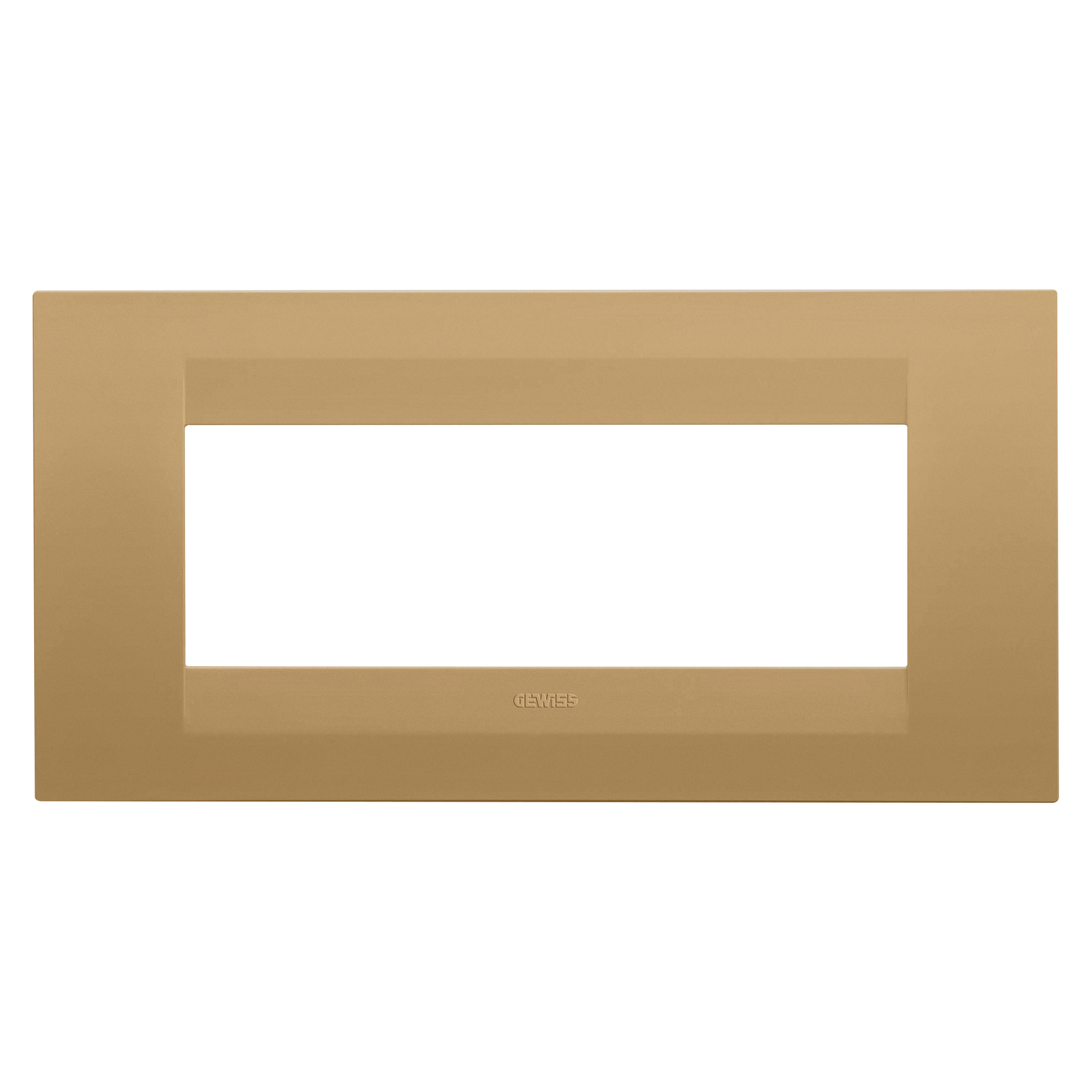 GEWISS - GEWGW16406VO PLACCA GEO - IN TECNOPOLIMERO VERNICIATO - 6 POSTI - ORO - CHORUSMART