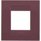 GEWISS - GEWGW16422VD PLACCA GEO INTERNATIONAL - IN TECNOPOLIMERO VERNICIATO - 2 POSTI - TUSCAN RED - CHORUSMART