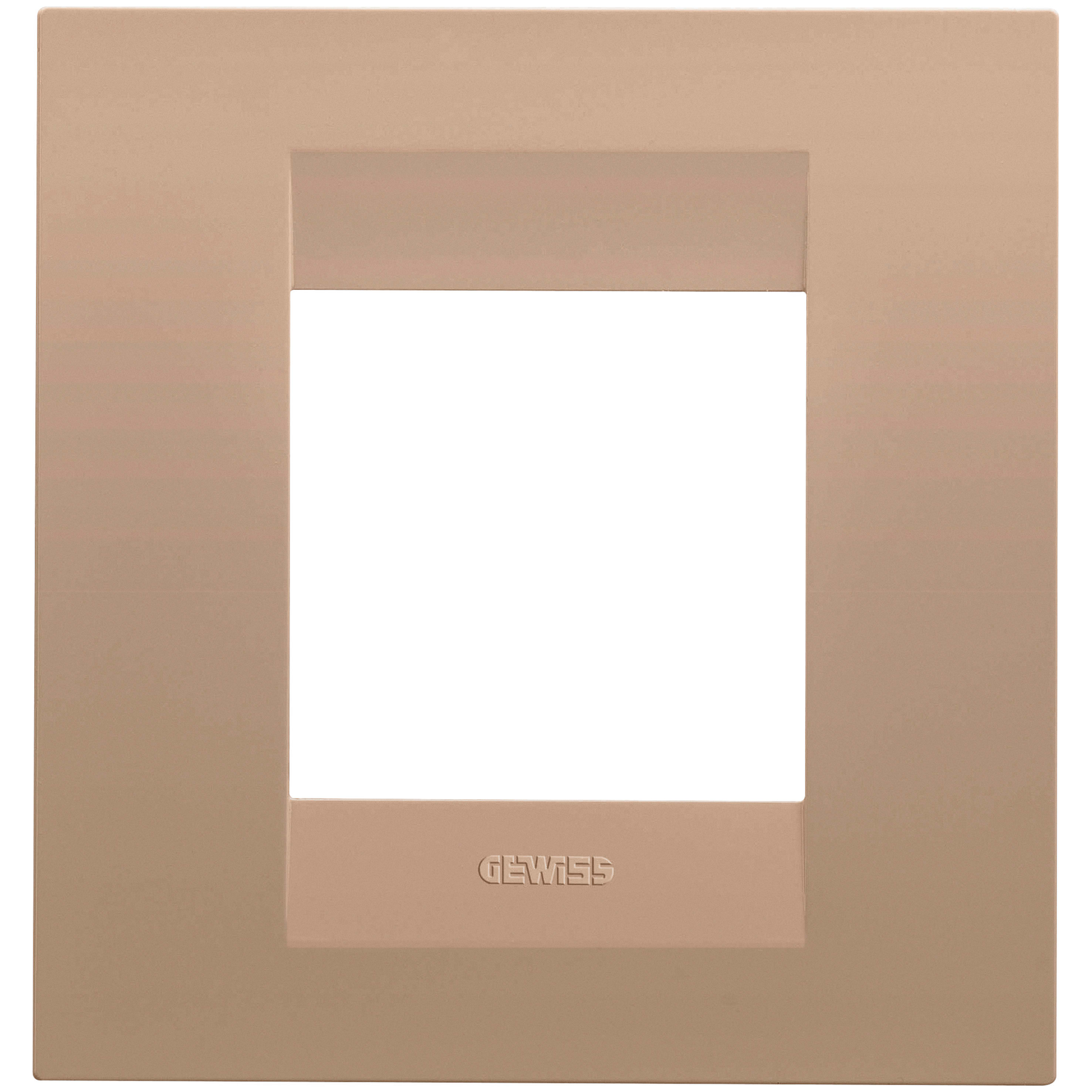 GEWISS - GEWGW16422VX PLACCA GEO INT.2M RAME CHIARO