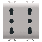 GEWISS - GEWGW13208 PR.DOPPIA 2P+T 16A P17-11 BIV.ST.ITA.BE