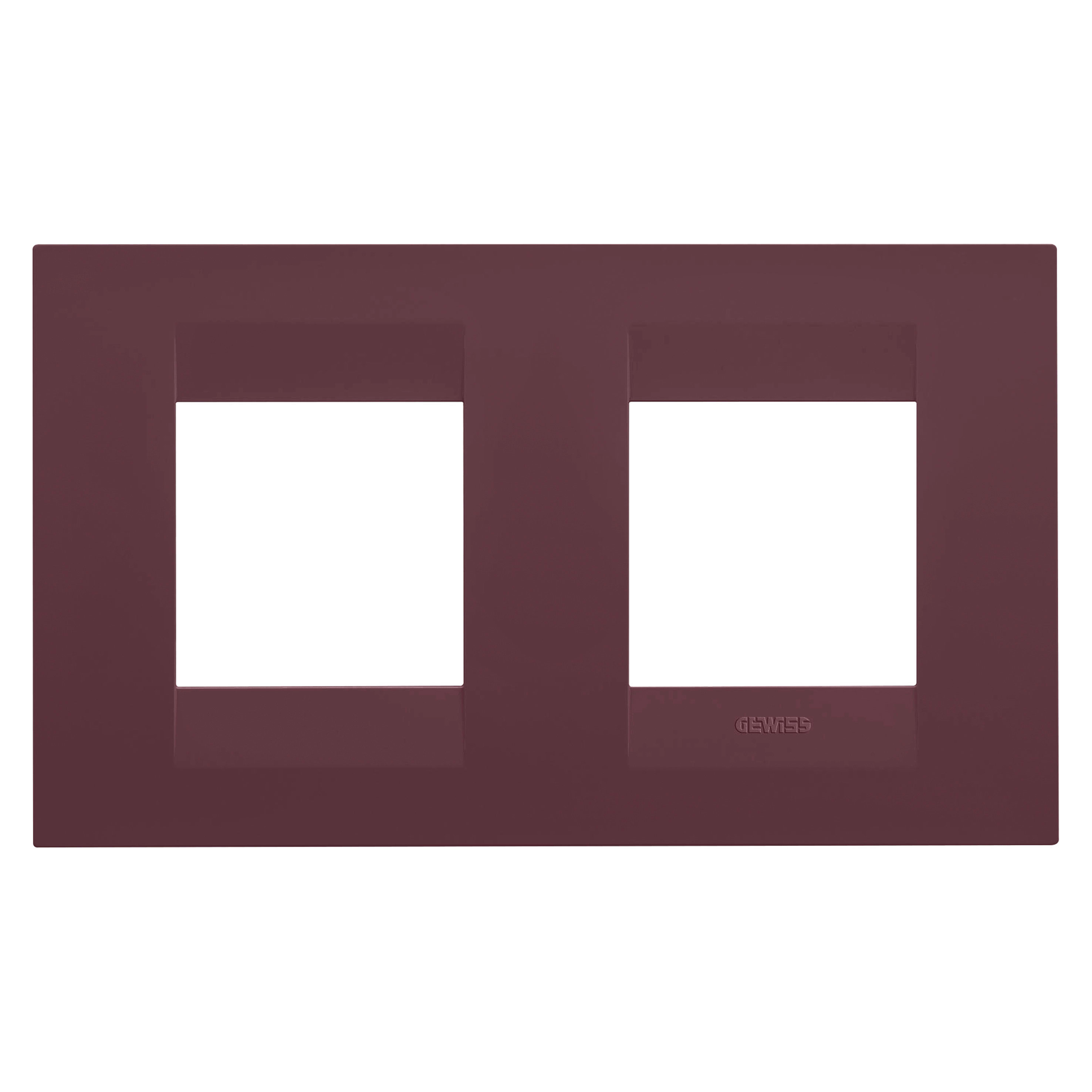 GEWISS - GEWGW16423VD PLACCA GEO INT.2+2M O TUSCAN RED