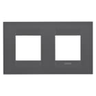 GEWISS - GEWGW16423VN PLACCA GEO INT.2+2M O.NERO SATINATO