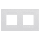 GEWISS - GEWGW16423VW PLACCA GEO INTERNATIONAL - IN TECNOPOLIMERO VERNICIATO - 2+2 POSTI ORIZZONTALE - BIANCO SATINATO - CHORUSMART