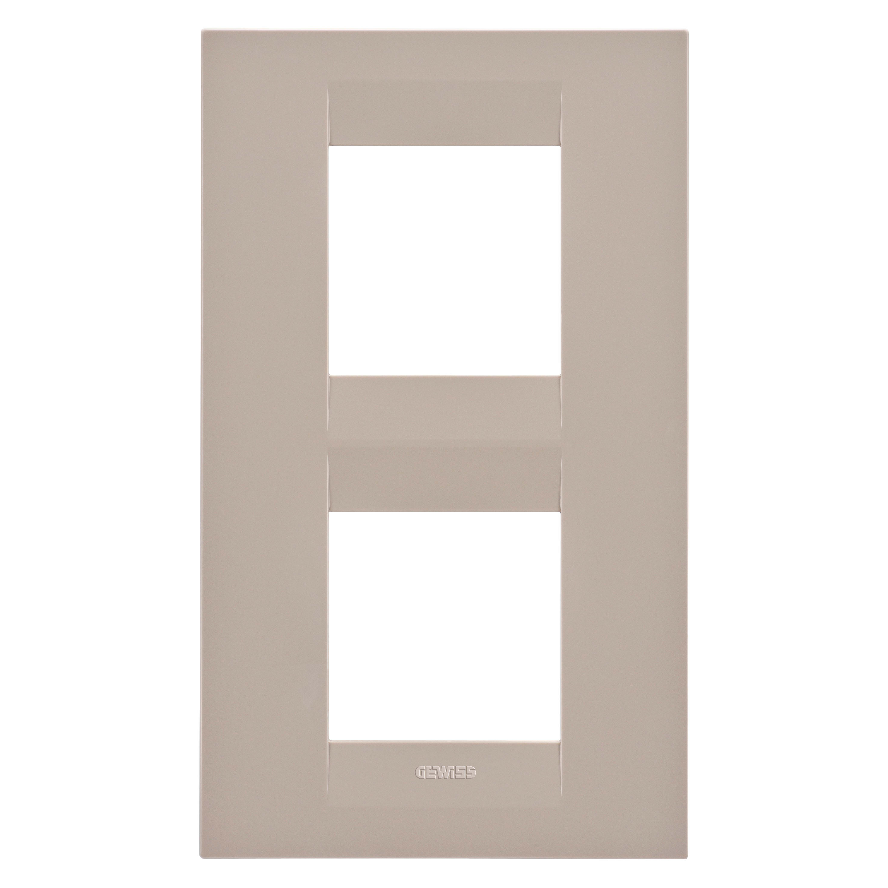 GEWISS - GEWGW16424TC PLACCA GEO INT.2+2M V.71 CANAPA